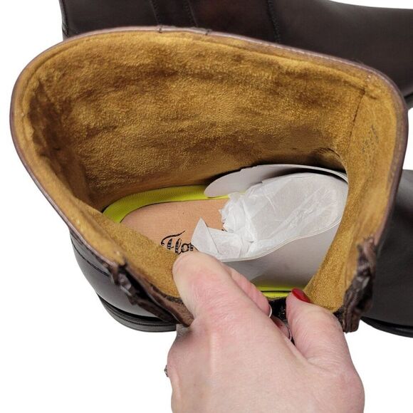 Florsheim Midtown Boot Zip Plain Toe Mens Size 11 D Brown Genuine Leather NEW - Picture 4 of 16